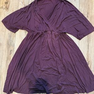 Dark purple nursing gown